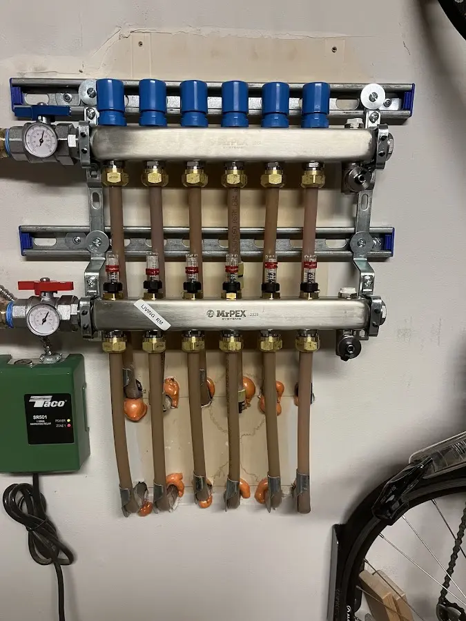 Plumber performing Gas Line Installation at a residential property in Machesney Park